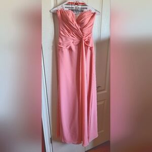 Faviana Sweetheart Chiffon Gown (Pink)